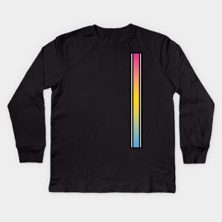 Pansexual Pride Gradient Stripe Kids Long Sleeve T-Shirt